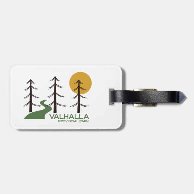 Valhalla Provincial Park Trail Luggage Tag (Back Horizontal)