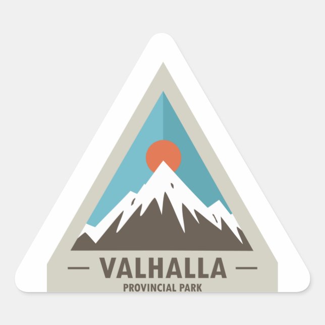 Valhalla Provincial Park Triangle Sticker (Front)