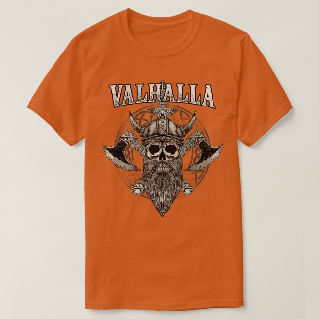 Valhalla Viking Norse 3 T-Shirt (Design Front)