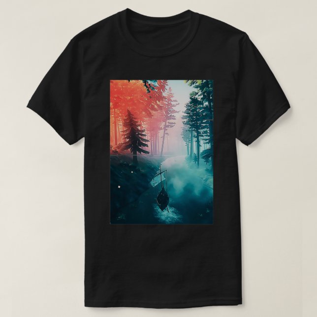 Valheim sailing Poster T-Shirt (Design Front)