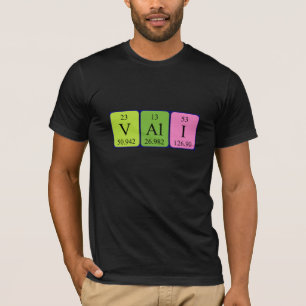 Vali periodic table name shirt