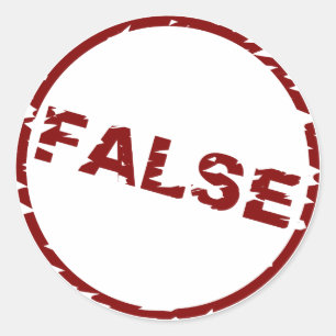 Validation Icon - FALSE - Sticker