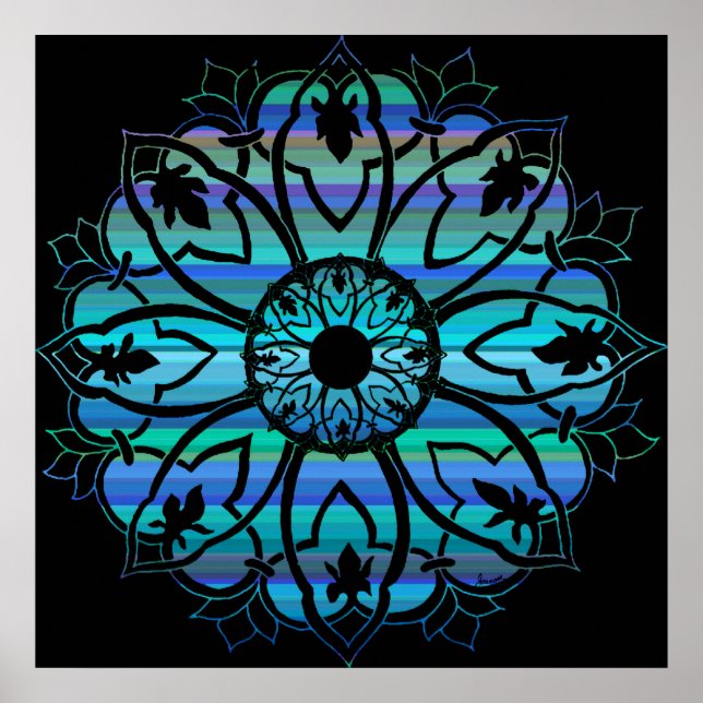 Valium Pane Midnight Print (Front)