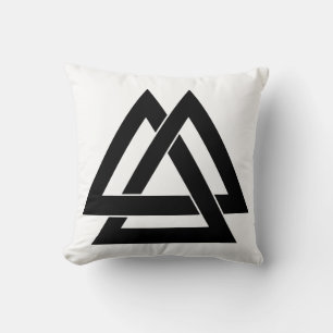 Valknut - Black Cushion