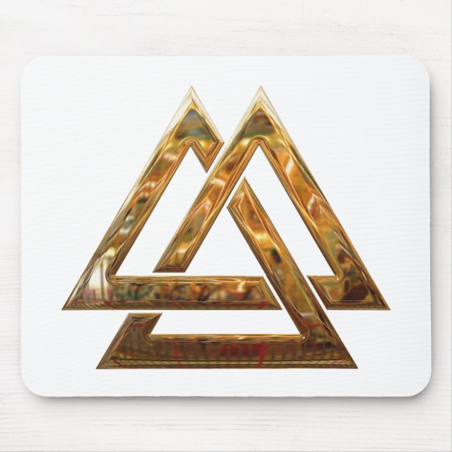 Valknut - Gold Mouse Pad (Front)