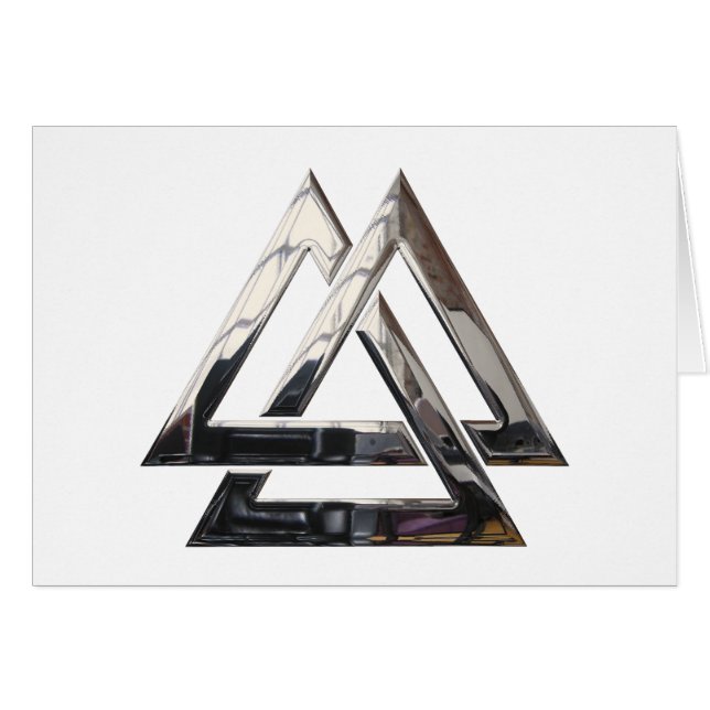 Valknut - silver (Front Horizontal)