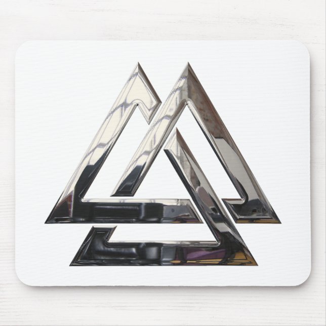 Valknut - Silver Mouse Pad (Front)