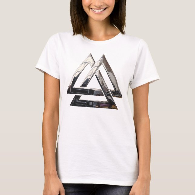 Valknut - Silver T-Shirt (Front)