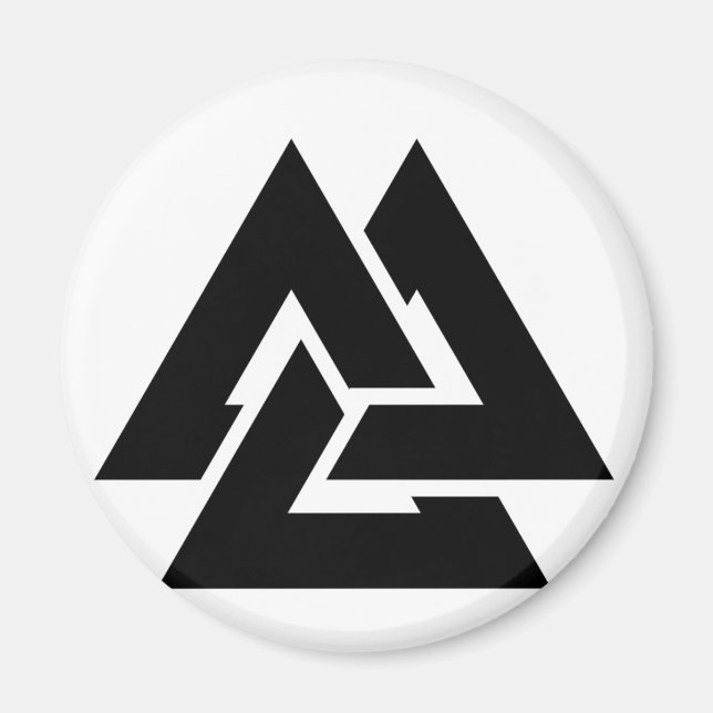 Valknut Symbol triquetra Magnet (Front)