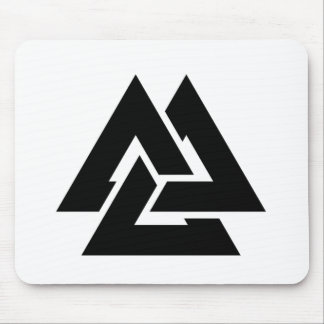 Valknut Symbol triquetra Mouse Pad