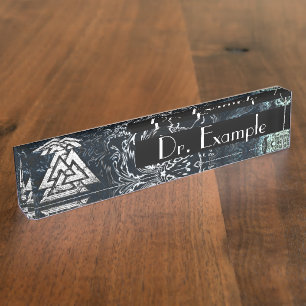 Valknut~ (Wavy) Nameplate