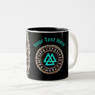 Valknut (Winding) Two-Tone Coffee Mug