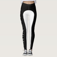 Valkyrie Brand Leggings - Black and White
