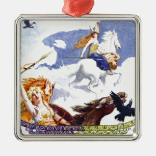 Valkyries Metal Tree Decoration