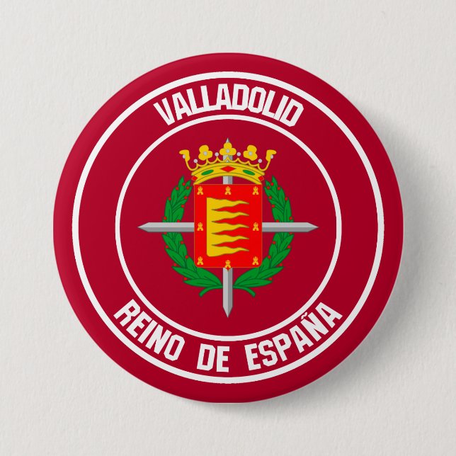 Valladolid Round Emblem 7.5 Cm Round Badge (Front)