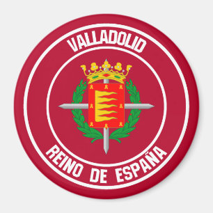 Valladolid Round Emblem Magnet