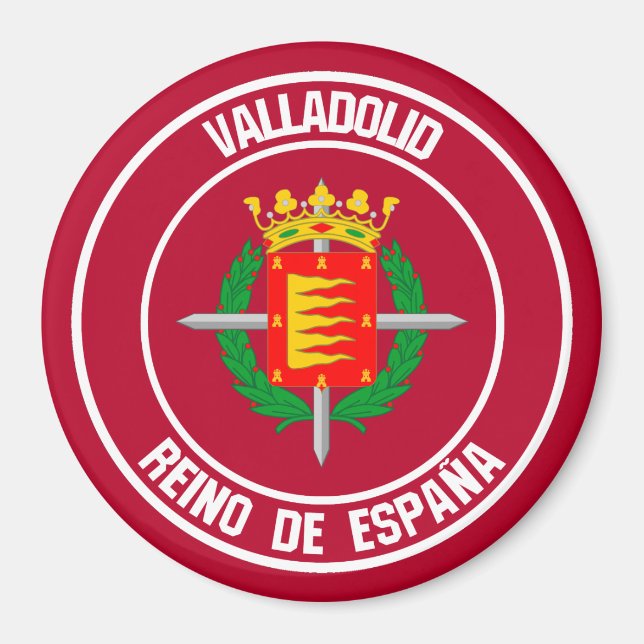 Valladolid Round Emblem Magnet (Front)