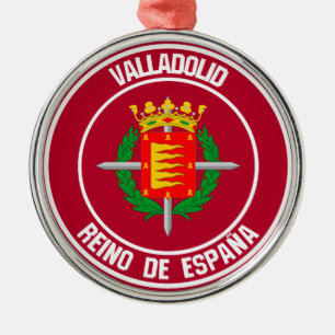 Valladolid Round Emblem Metal Tree Decoration