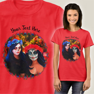 Vallarta Catrinas with Flowers & Candles 1718 T-Shirt