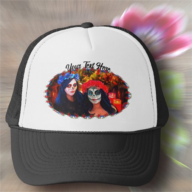 Vallarta Catrinas with Flowers & Candles 1718 Trucker Hat (Creator Uploaded)