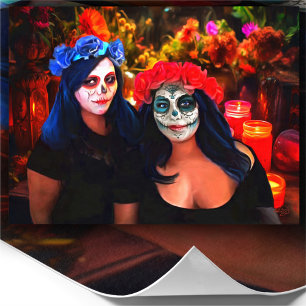 Vallarta Catrinas with Flowers & Candles Art Print