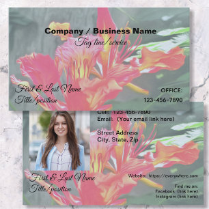 Vallarta Flaming Beauty 1583 Business Card