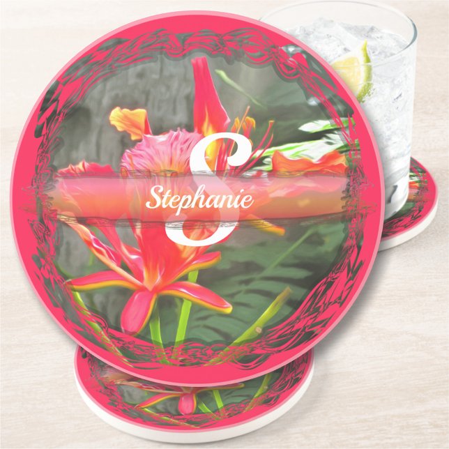 Vallarta Flaming Beauty 1583 Sandstone Coaster (Creator Uploaded)