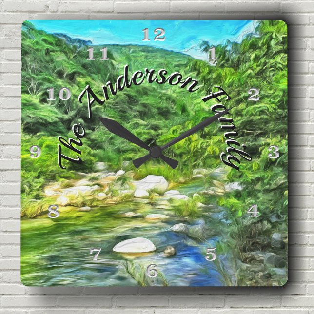 Vallarta River South 0366  Square Wall Clock (Creator Uploaded)