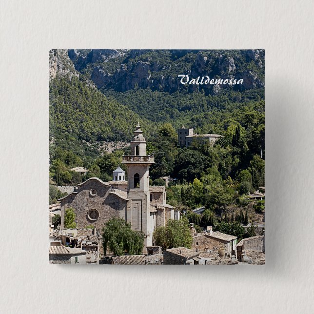 Valldemossa 15 Cm Square Badge (Front)