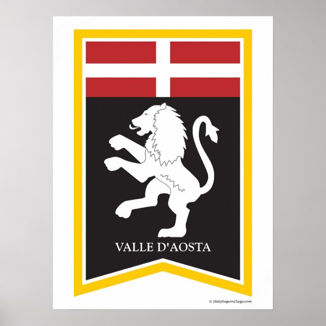 Valle D'Aosta Italy Region Poster (Front)