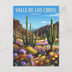 Valle de los Cirios Natural Protected Area Mexico Postcard