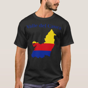 Valle del Cauca Map Colombia T-Shirt