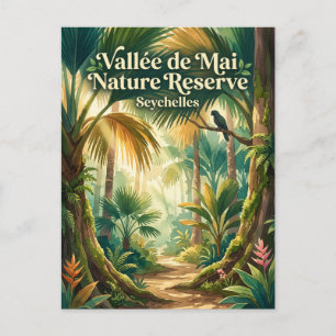 Vallée de Mai Nature Reserve Seychelles Postcard