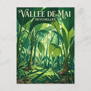 Vallee de Mai Nature Reserve Seychelles Postcard