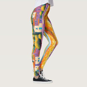 "Vallée Florale" Wide Landscape Provence Leggings
