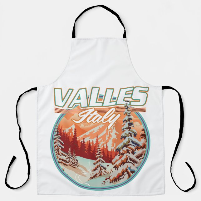 Valles Italy Travel logo Apron (Front)