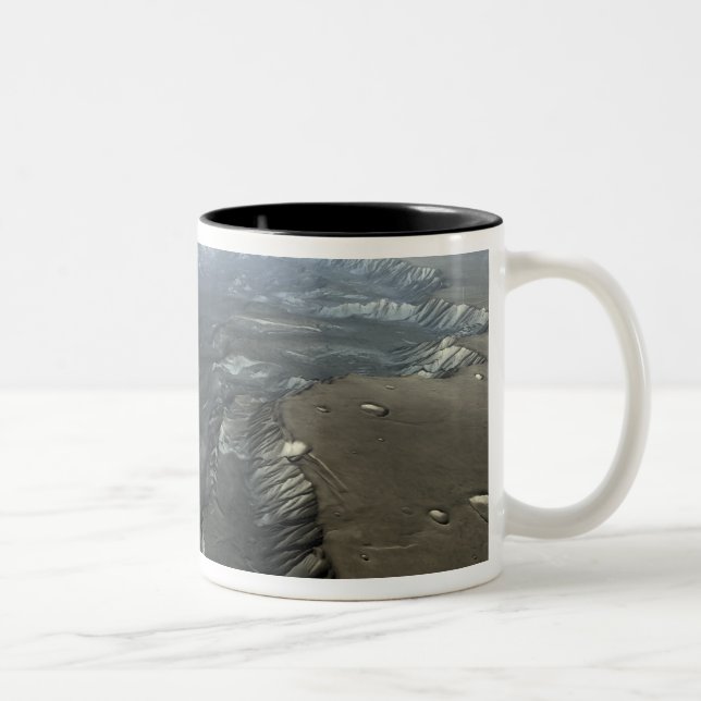 Valles Marineris, the Grand Canyon of Mars Two-Tone Coffee Mug (Right)