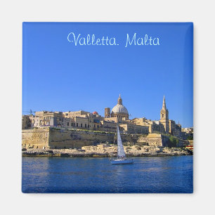 Valletta in sunny day magnet