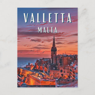 Valletta, jewel of the Mediterranean Postcard