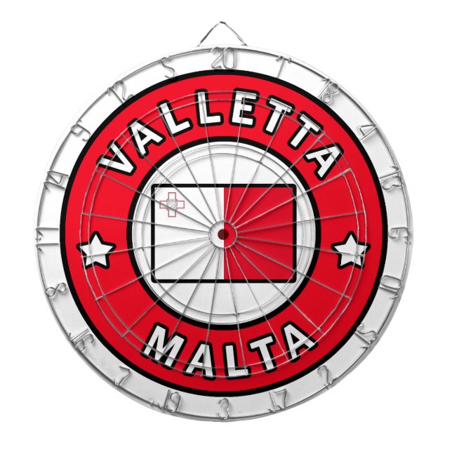Valletta Malta Dartboard (Front)