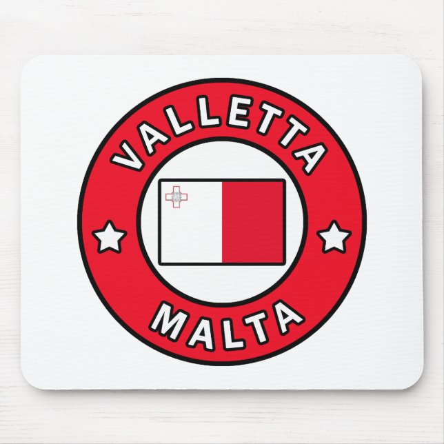 Valletta Malta Mouse Pad (Front)