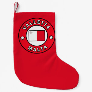Valletta Malta Small Christmas Stocking