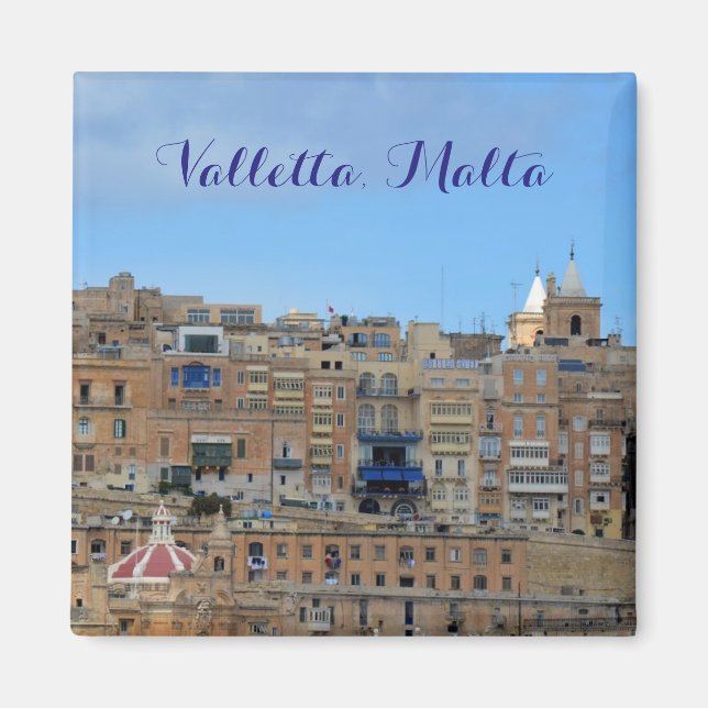 Valletta, Malta Travel Magnet (Front)