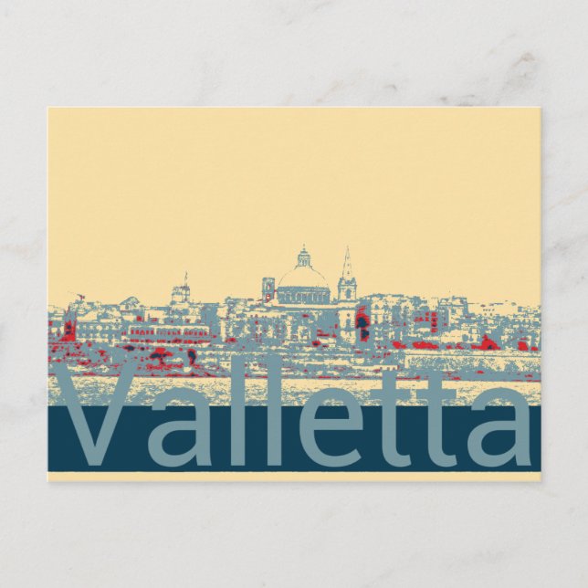 valletta postcard (Front)