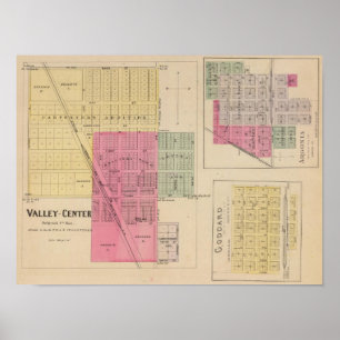 Valley Centre, Goddard, and Argonia, Kansas Poster