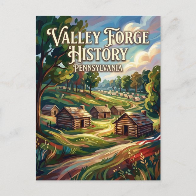 Valley Forge National Historical Park Pennsylvania Postcard (Front)