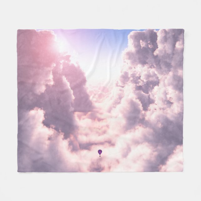 Valley in the Clouds Fleece Blanket (Front (Horizontal))