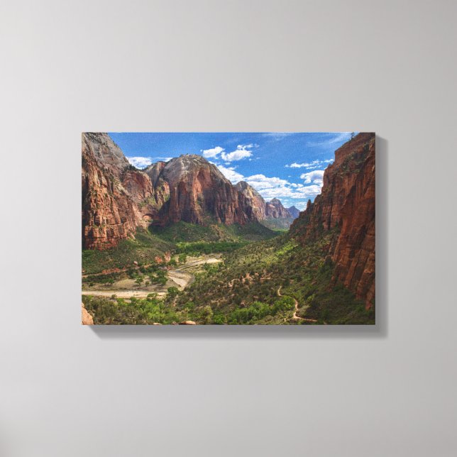 Valley in Zion National Park Canvas Print (Front)