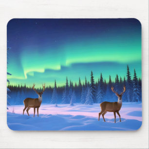 Valley Landscape Panoramic Nature Tranquil Aurora Mouse Pad