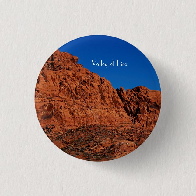 Valley of Fire  3 Cm Round Badge (Front)